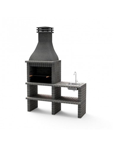 Barbecue Khiva Plus avec Côté Complet avec Évier, Robinet et Brasero Movelar - 2