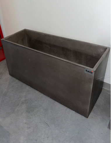 Flower Pot Euclid Smooth Graphite 78cm (Exhibition item) Tuozi - 1