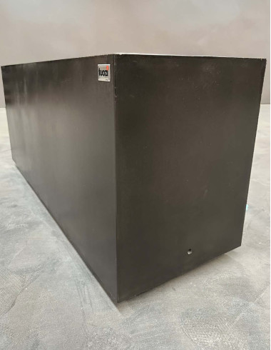 Flower Pot Euclid Smooth Black 118cm Tuozi - 1 2